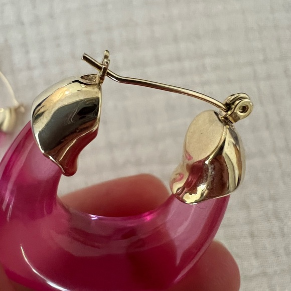 Lizzie Fortunato Hoops in Flamingo - Picture 8 of 8